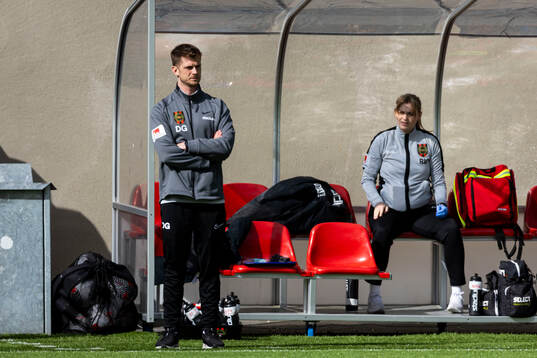 Brommapojkarnas tränare Daniel Gunnars
