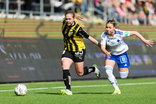 Häckens Alice Bergström och IFK Norrköpings Alexandra
