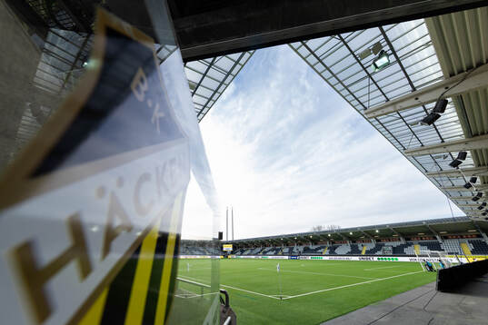 Bravida Arena innan fotbollsmatchen i Damallsvenskan mellan