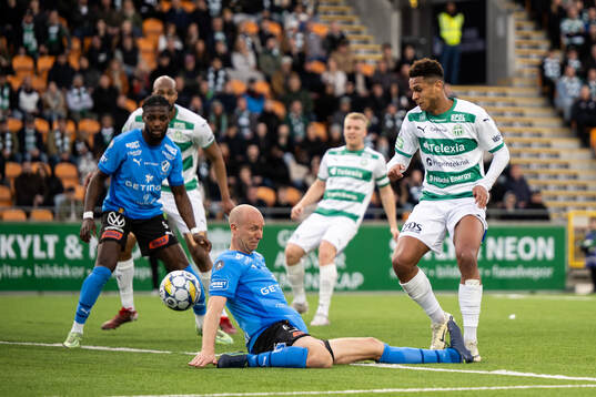 Halmstads Andreas Johansson och Västerås Mattheo Ahlinvi