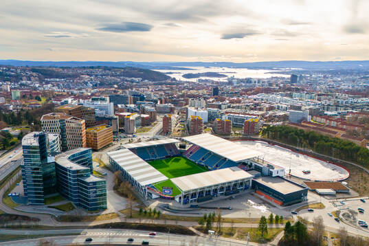 General exterior view of Intility Arena