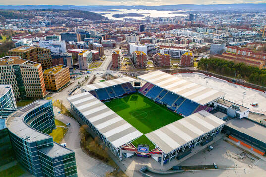 General exterior view of Intility Arena