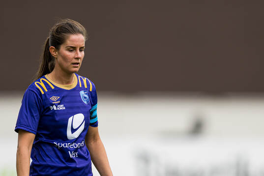 Rebecca Viola Nordberg of Fyllingsdalen looks dejected