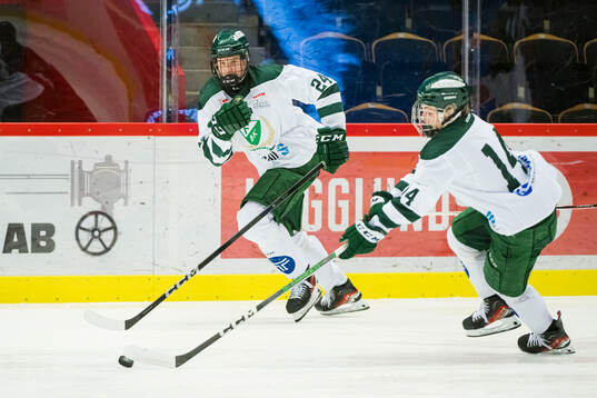 Färjestads Teodor Friberg och Elias Eriksson