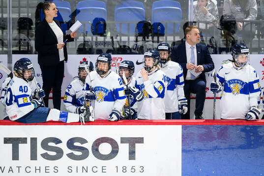 Players of Finland look dejected