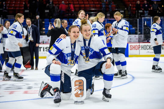 Julia Liikala and Krista Parkkonen of Finland