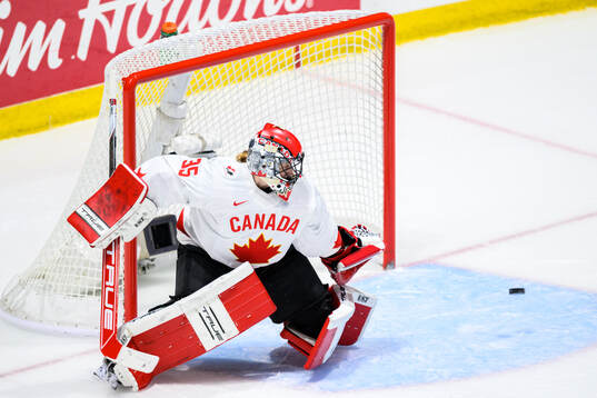 Goaltender Ann-Renee Desbiens of Canada