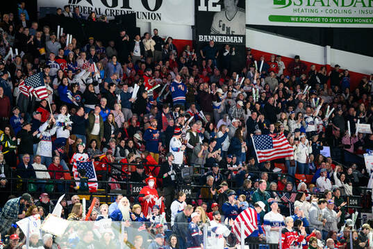 Audience celebrating