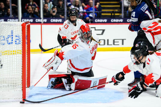 Goaltender Ann-Renee Desbiens of Canada
