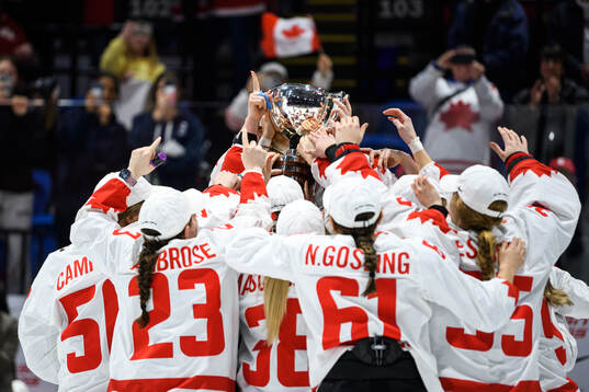 Players of Canada celebrate