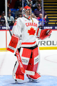 Goaltender Ann-Renee Desbiens of Canada