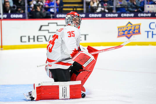 Goaltender Ann-Renee Desbiens of Canada