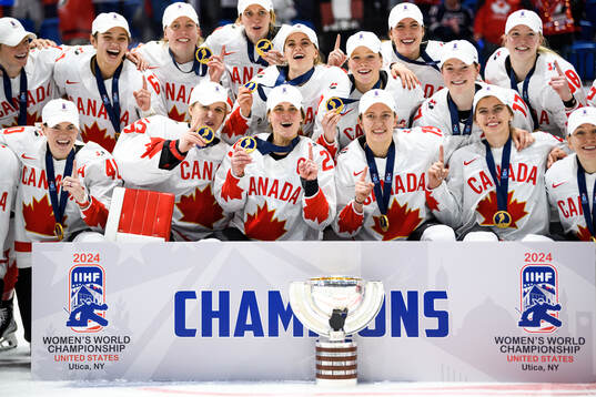 Players of Canada celebrate