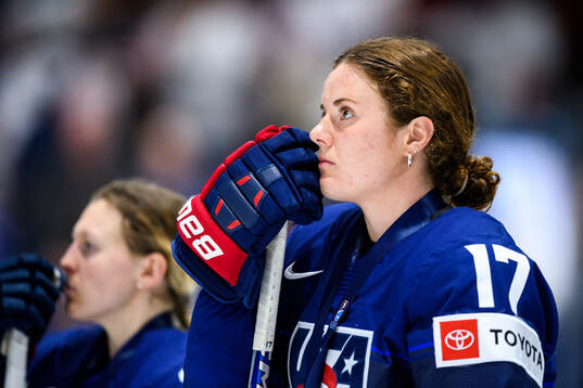 Kassidy Carmichael of USA looks dejected