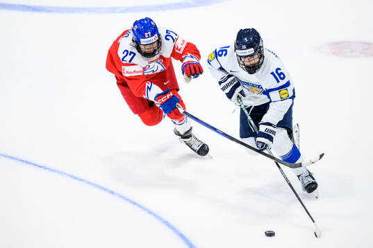 Tereza Radova of Czech Republic and Petra Nieminen of