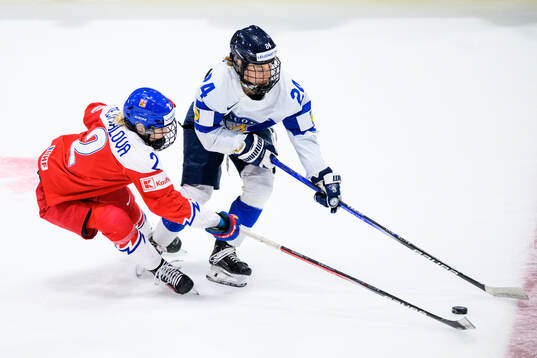 Aneta Tejralova of Czech Republic and Viivi Vainikka of
