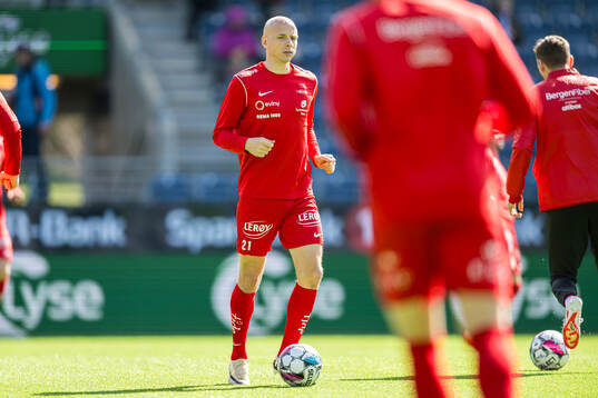 Ruben Kristiansen of Brann warms up