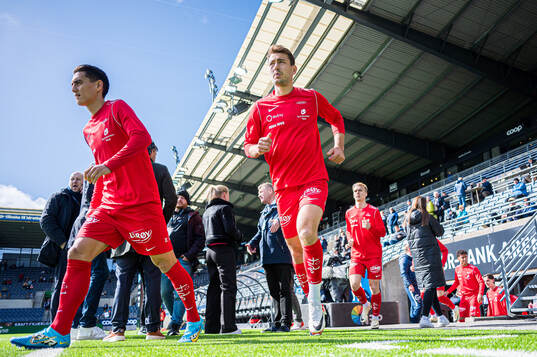 Svenn Crone and Fredrik Pallesen Knudsen of Brann