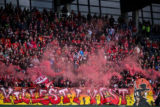 Spectators in the stands