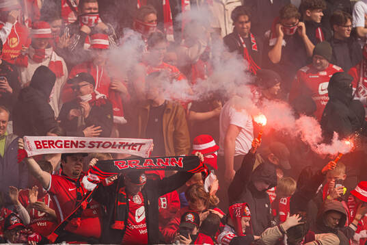 Spectators in the stands
