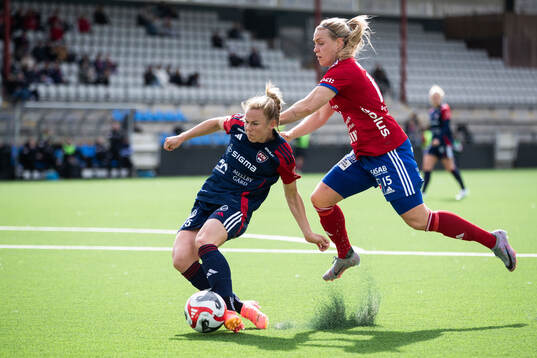 FC Rosengårds Jessica Wik och Vittsjös Nellie Persson
