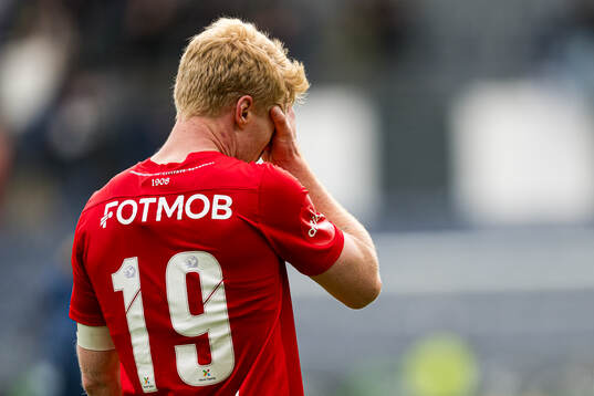 Sivert Heltne Nilsen of Brann looks dejected
