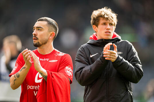 Niklas Castro and Niklas Jensen Wassberg of Brann