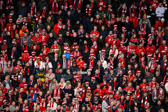 Spectators in the stands