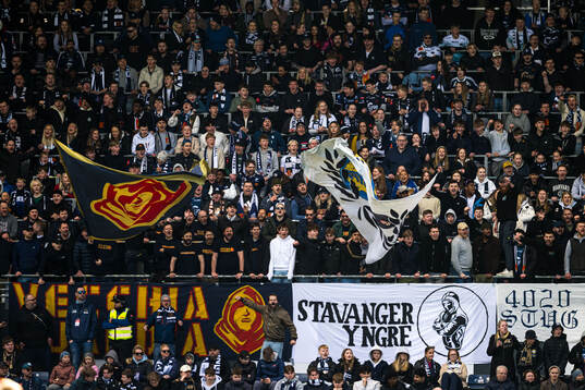 Spectators in the stands