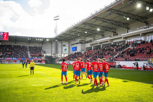 Helsingborgs Taylor Silverholt jublar