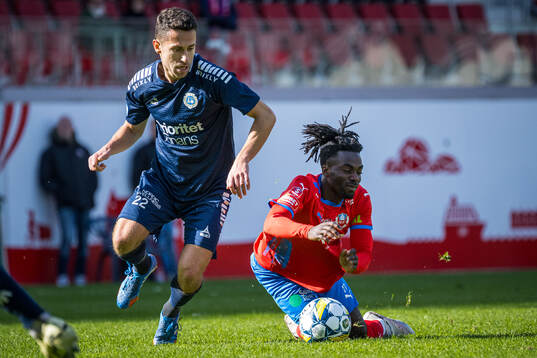 Utsiktens Predrag Randelovic och Helsingborgs Benjamin