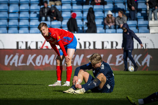 Helsingborgs Adrian Svanbäck deppar