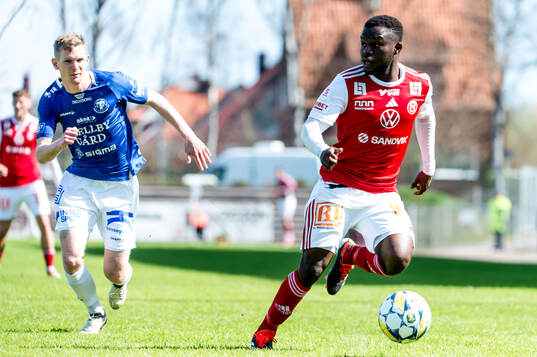 Sandvikens IFs Mohammed Sadat Abubakari och Trelleborgs