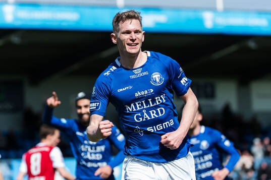 Trelleborgs Fritiof Björkén jublar