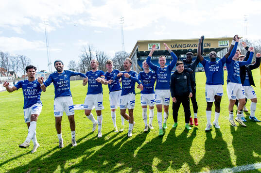 Trelleborgs spelare jublar