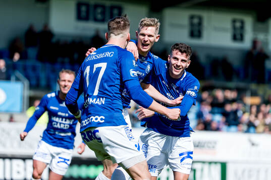 Trelleborgs Fritiof Björkén jublar