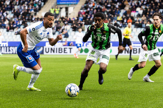 IFK Norrköpings Joseph Ceesay och GAISs Harun Ibrahim