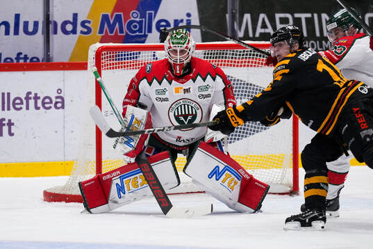 Frölundas målvakt Lars Johansson och Skellefteås Linus