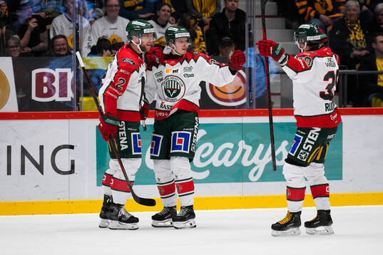 Frölundas Christian Folin, Isac Heens och Mikael Ruohomaa