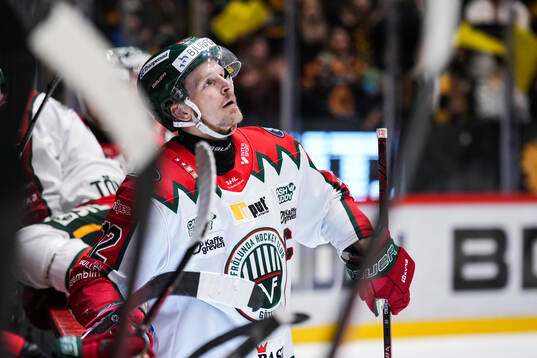 Frölundas Max Friberg deppar