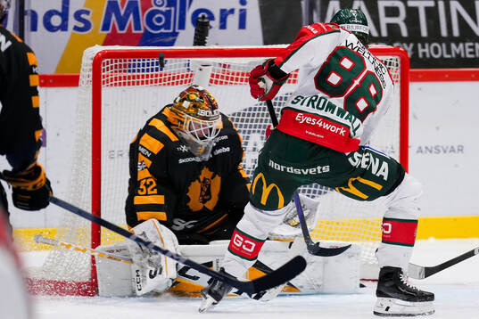 Skellefteås målvakt Linus Söderström och Frölundas
