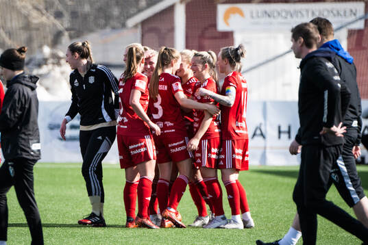 Piteås spelare jublar