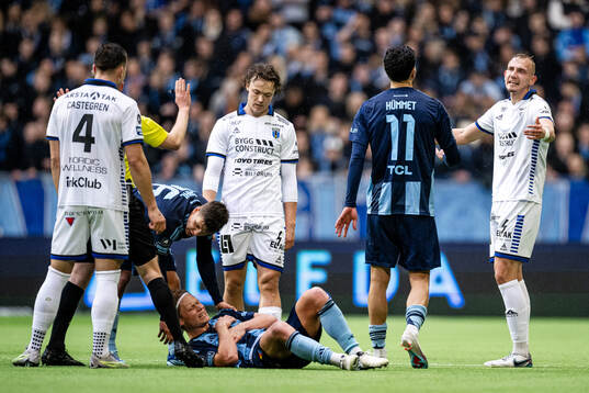 Djurgårdens Tobias Gulliksen har ont