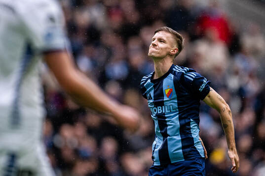 Djurgårdens Samuel Leach Holm jublar