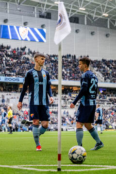 Djurgårdens Samuel Leach Holm och Samuel Dahl