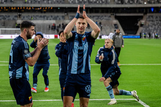Djurgårdens Miro Tenho jublar
