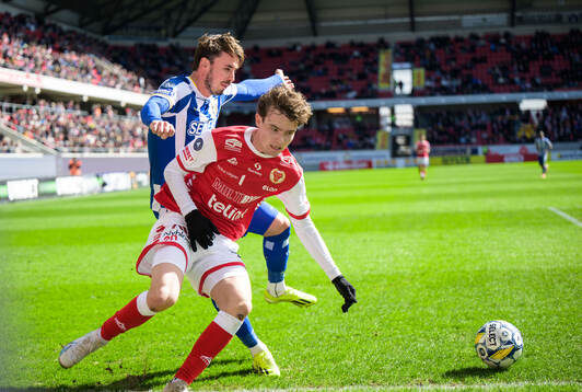 IFK Göteborgs Anders Trondsen och Kalmars Jacob Trenskow