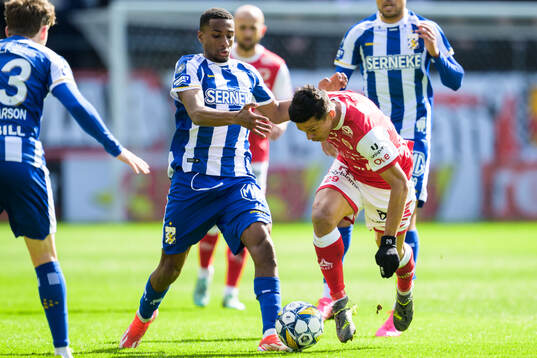 IFK Göteborgs Paulos Abraham och Kalmars Romario Pereira