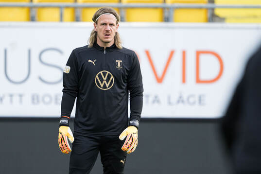 Malmö FFs målvakt Johan Dahlin
