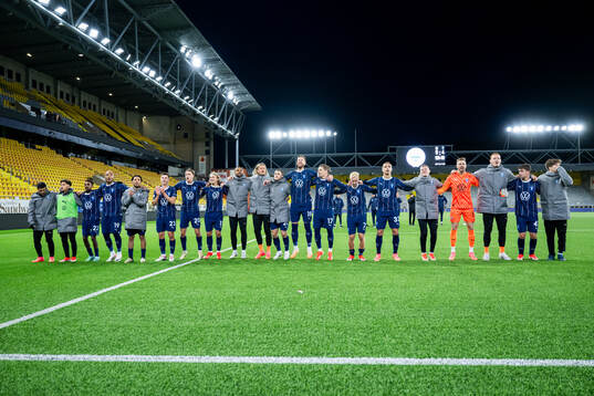 Malmö FFs spelare jublar